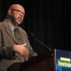 “I would much rather read a story encoded with some journalist’s unconscious bias than to read one from some journalist working hard to say nothing definitive,” Leonard Pitts Jr. told journalists on Oct. 9, 2017 in Washington, D.C. (John R. McClelland)